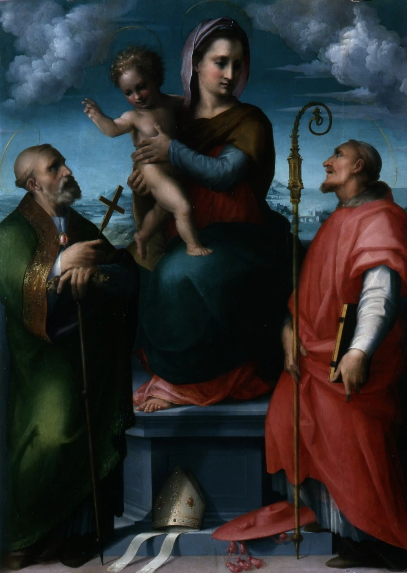 Madonna con Bambino tra San Giovanni Gualberto e San Bernardo degli Uberti - Museo del Cenacolo di Andrea del Sarto